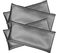 TOKIDNY 4 pièces Sacoche de Rangement Micro PU avec Fermeture Éclair Lot de Pochettes Anti-poussière Portables pour Microphones Étui Léger et Organisé pour Chant et Karaoké