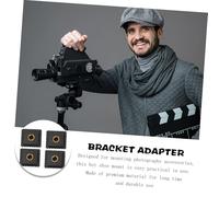 TOKIDNY 4 pièces Support de Griffe pour Flash et Caméra Adaptateur Hot Shoe Pouce avec Équerre Robuste Abs et Lot de Montage pour Fixation Rapide et Accessoires Éclairage