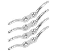 TOKIDNY 4 pièces Taquet de Bateau Acier Inoxydable Lot de Accessoire Amarrage pour Ponton Résistant Corrosion et Aux Intempéries