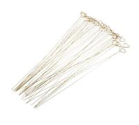 TOKIDNY 40pcs Porte-Cartes en Fer Or Forme Cœur, Bâtonnets Décoratifs Faciles à Utiliser et Stables pour Arrangements Floraux et Bricolage Romantique