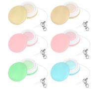 TOKIDNY 6 pièces Lingettes Nettoyantes Macaron pour Écran Téléphone et Lunettes Chiffon Doux Réutilisable Anti-rayures Nettoyage des Traces et Poussières Portable avec Couleur Aléatoire