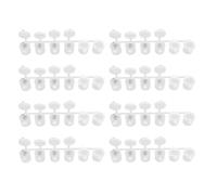 TOKIDNY 8 pièces Mini Pots de Peinture Vides Transparentes avec Couvercles Conteneurs de Rangement Plastique pour Garçon Fille Palette Vide Portable pour Loisirs Créatifs Écoles et Camps