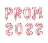 TOKIDNY 8 Pièces Set de Ballons Aluminium pour Décoration de Fête de Remise de Diplômes Prom Ornements Élégants Rose Doré pour de Graduation et Photographie