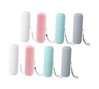 TOKIDNY 8pièces Porte-Brosse à Dents De Voyage Gobelet pour Dentifrice Articles De Soins Personnels Compact Et Léger Facile à Transporter