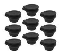 TOKIDNY 9 Pièces Bouchon Anti-fuite pour Bouteille Plastique Noire, Facile à Installer Vidange, Cuisine et Voyage, Compatible Distributeur Savonnette et Bouteille Vide
