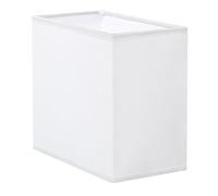 TOKIDNY Abat-jour Décoratif Rectangulaire en Tissu Blanc pour Lampe de Table, Style Simple, Protection L'éblouissement, pour Hôtel et Maison