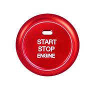 TOKIDNY Anneau Décoratif pour Bouton Démarrage Véhicule Cx-4, 2 Pièces, Double Cercle Rouge, Accessoire Auto Compatible, Décoration Intérieure Voiture, Cache-bouton Poussoir Ignition