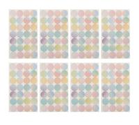 TOKIDNY Autocollants de Renfort pour Trous de Papier, 16 Feuilles Auto-adhésives, Réparation et Protection des Perforations pour Classeurs et Documents Officiels