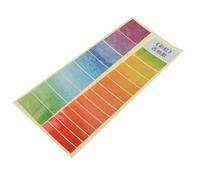 TOKIDNY Autocollants pour de Guitare Électrique Patch Décoratif Créatif Arc-ciel de Touche Résistante Facile à Appliquer pour Personnalisation Instrument de Musique