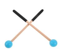TOKIDNY Baguettes de Percussion en Bois avec Tête en Caoutchouc Souple Lot 1 Paire Maillets de Xylophone et Marimba Bleu Légers et Adaptés aux Spectacles Scolaires et à la Musique à