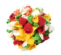 TOKIDNY Balle de Reniflement Résistante pour Chiens Interactif Entraînement Mental pour Chiots Exercices de Sens Olfactif Caoutchouc