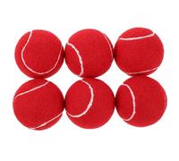TOKIDNY Balles de Tennis pour Débutantes Filles Balles Caoutchouc Légères et Élastiques Entraînement Coloré pour Service Adaptées Terrains Lot de Rouges