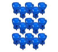 TOKIDNY Ballons en Aluminium 20 Pouces de Moufles de Boxe Bleus - Lot de 15 Pièces - Décoration Gonflable Sportive pour Fête D’Anniversaire Garçon Thème Boxe