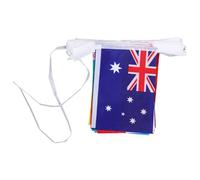 TOKIDNY Bannière de Drapeaux Internationaux en Polyester 12,5m Légère et Résistante Décoloration pour Décoration de Jardin et Clubs Sportifs