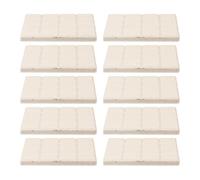 TOKIDNY Bases Coralliennes Support pour Fragments de Coraux pour Aquarium en Céramique Blanche Lot de 10 Pièces, Légères et Sûres en Milieu Récifal