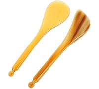 TOKIDNY Bâtons de Massage en Corne Naturelle 2 Pièces, Stylo à Points d'Acupuncture Manuel pour Visage et Massage Trigger Point, pour Usage Personnel et Salons Esthétiques