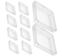 TOKIDNY Boîtes de Petri Carrées Transparentes 10X10 CM Couvercles Lot de 10 pour Recherche Microbiologique et Expériences en Laboratoire Scientifique