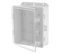 TOKIDNY Boitier Electrique Etanche Exterieur en Abs Blanc avec Couvercle Transparent, Intérieur Spacieux et Maintenance Facile pour Boîte de Jonction Électrique