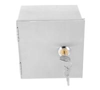 TOKIDNY Boîtier Électrique Extérieur en Acier Inoxydable 12X12X9,5 CM Verrouillage, Espace Intérieur Organisé et Protection Intempéries pour Prises de Recharge de Véhicules Électriques