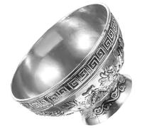 TOKIDNY Bol Offrande Bouddhiste Style Chinois avec Motif Dragon et Phénix pour Pratique Spirituelle et Rituel de Culte Réutilisable pour Bénédictions et Décoration Intérieure