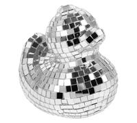 TOKIDNY Boule Disco Canard Miroir Argentée Décoration Bureau Réfléchissante pour Fêtes et Mariages Ornement Créatif pour Soirées Dansantes et Intérieur