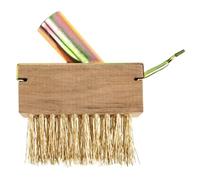 TOKIDNY Brosse de Désherbage pour Enlever Mousses et Herbes Manche en Bois en Acier Brosse pour Joints et Fissures Le Jardin Terrasse