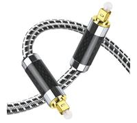 TOKIDNY Câble Audio Optique en Fibre de Carbone 3 M Câble Numérique Spdif pour Home Cinéma Compatible Amplificateur Dvd et Haut-Parleurs Flexible et Résistant Transmission