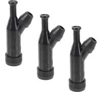 TOKIDNY Capuchons de Bougie D'allumage en Plastique Noir Haute Pression 3 Pièces Améliore la Performance Moteur et Résiste à l'usure pour Générateur à Essence pour Tondeuses à Gazon