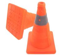 TOKIDNY Cônes de Sécurité Routière 2 Pièces, Pliables et Réfléchissants, Adaptés pour Gestion de Trafic, Stationnement Interdit et Zones de Chantier