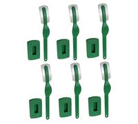 TOKIDNY Couteaux à Trancheur 6 Pièces Inox Courbé Vert Coupe-Pizza et Coupe-Pâte Cuisine Maison et Atelier de Boulangerie
