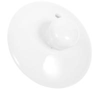 TOKIDNY Couvercle de Théière en Céramique Blanc Finition Lisse, Accessoire pour Tasse à Thé, Couvercle Étanche Adapté pour Usage Quotidien et Infusion Optimale