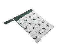 TOKIDNY de Rangement Imperméable Double Couche 30X40 CM Portable pour Couches et Lingettes Grand Volume avec Double Fermeture Éclair pour Poussette Voyage Bébé