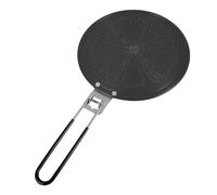 TOKIDNY Diffuseur de Chaleur Poignée Pliable en Aluminium 28 Cm Antiadhésif Épaisseur 4 Mm Plaque de Cuisson Antidérapante Accessoire Indispensable pour Cuisinière à Gaz
