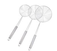 TOKIDNY Ensemble 3 Pièces Écumoire Inox Résistante Haute Température Passoire en Acier Inoxydable Multifonction Cuisine et Friture