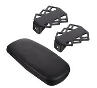 TOKIDNY Ensemble Siège Arrière de Vélo Coussin en Cuir PU Imperméable Repose-Pieds à Pédales Compatible VTT et Vélos Pliants Coussin Épais Confortable Kit 1 Siège 2 Pédales