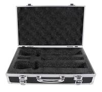TOKIDNY Étui de Rangement Micro sans Fil Rigide pour Microphones Mallette de Protection Portable Aluminium Noir Boîte de Stockage et Pratique