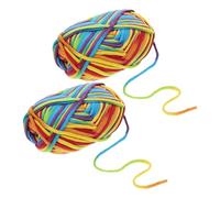 TOKIDNY Fil à Crocheter en Coton et Nylon Multifonctionnel 2pcs pour Accessoires de Mode et Couture Maison, Confortable, Sûr et Coloré pour Créations Uniques