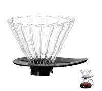 TOKIDNY Filtre Café Réutilisable Plastique Noir Goutteur Café Portable pour Infusion sans Résidus Entonnoir Filtre pour Amateurs et Voyages Facile à Utiliser Réutilisable