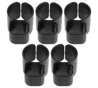 TOKIDNY Fixation pour câbles audio - 5 clips plastiques rotatifs 360° - Pinces pour pied de micro 35 mm - Gestion de cordons au bureau ou jardin