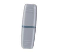 TOKIDNY Gobelet de Voyage pour Brosse à Dents Portable Gris Support Extérieur Compact pour Brosses à Dents et Dentifrice Conteneur Léger et Pratique pour Camping Voyage et Usage