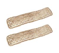 TOKIDNY Hamac en Herbe Marine Tissée la Main Maille Dense pour Lézards et Dragons Barbus Lot de 2 Coussins Animaux pour Terrarium
