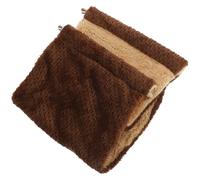 TOKIDNY Hamac Suspendu pour Petits Animaux L Taille Nid Douillet Chaud en Tissu Doux Marron Lit Superposé pour Hamster Chinchilla et Cochon D’Inde Accessoire Cocon Hiver pour Cage