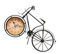 TOKIDNY Horloge de Bureau Style Industriel Vélo Rétro Pendule Décorative Silencieuse pour Chambre et Bureau Petite Horloge Vintage Design Créatif Couleur Aléatoire Couleur Aléatoire