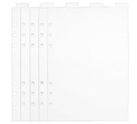 TOKIDNY Intercalaire Transparent Détachable A5 en Pvc pour Classeur 6 Trous Onglets Rigides Page D'onglets de Classeur pour Organisation de Cahiers et Bureautiques