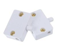 TOKIDNY Interrupteur de Porte Blanc 2 Pièces en Plastique Facile à Installer pour Éclairage D'armoire pour Lumières de Placard Cuisine