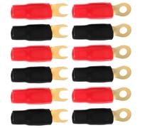 TOKIDNY Kit de 6 Paires de Cosses à Sertir en Fer et Pp pour Connecteurs Électriques Audio, Facile à Utiliser, Mise à Niveau du Système Audio