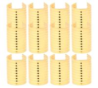 TOKIDNY Lot de 100 Pinces Cylindriques pour Corde en Cuir Taille Moyenne Finition K-Gold Clips Métalliques Résistants à L'Usure pour Pompons et Bijoux DIY Accessoires pour Loisirs