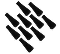 TOKIDNY Lot de 15 Pointes de Flèches en Caoutchouc Noir 6Mm Légères et Résistantes à l'usure Compatibles pour Tir à l'arc et Pratique Sportive Remplacement pour Flèches de Précision