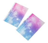 TOKIDNY Lot de 2 Autocollants pour Clavier de Piano à Pouces Kalimba Notes Colorées Étoiles Autocollants PVC Solide sans Résidu Adaptés pour Apprentissage et Pratique Facile