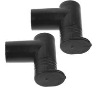 TOKIDNY Lot de 2 Connecteurs d'angle Droit Noirs pour Portant à Vêtements, Joints de Remplacement pour Tringle D'étendoir à Linge, Accessoires de Rangement pour Séchoir Domestique,